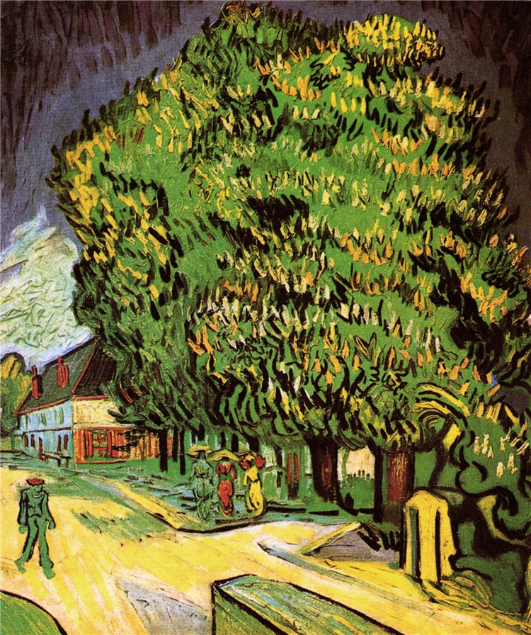 Chestnut Trees In Blossom Van Gogh Oil Painting